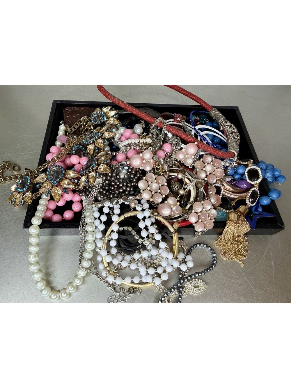Vintage & Modern Costume Jewelry 30+ Pieces Necklaces Bracelets Earrings